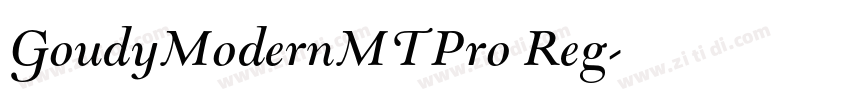 GoudyModernMTPro Reg字体转换
